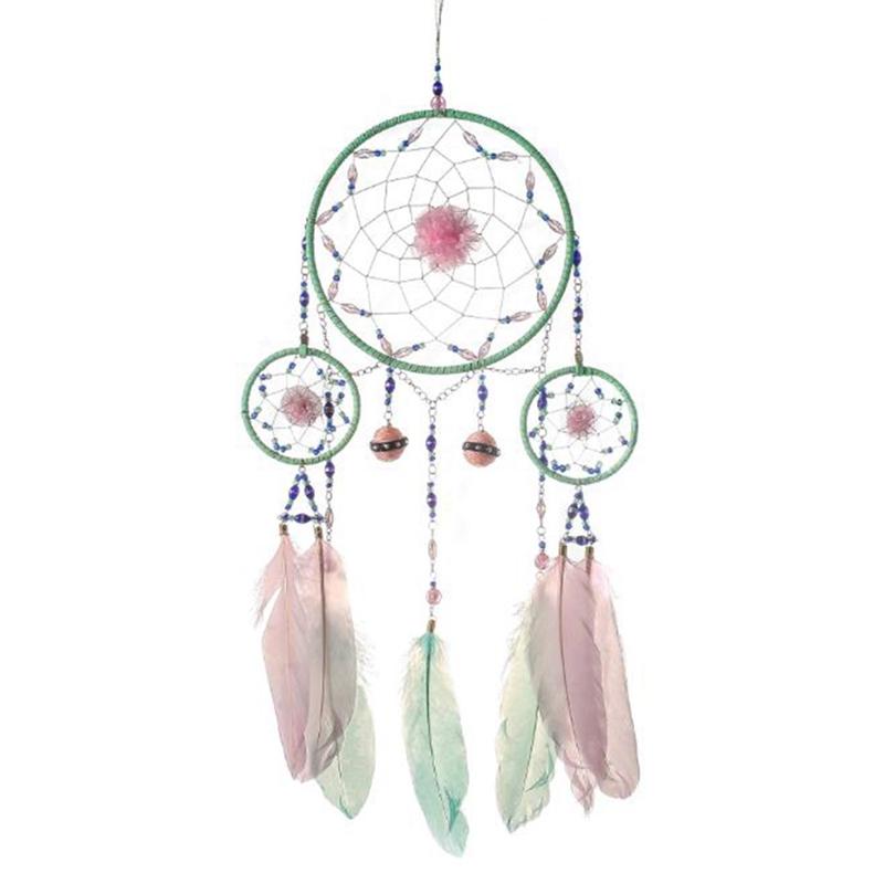 Handmade Dream Catcher Net with Feathers Wall Hanging Dreamcatcher Craft Gift Christmas Decoration for Home - 60cm
Handmade Dream Catcher Net with Feathers Wall Hanging Dreamcatcher Craft Gift Christmas Decoration for Home - 60cm