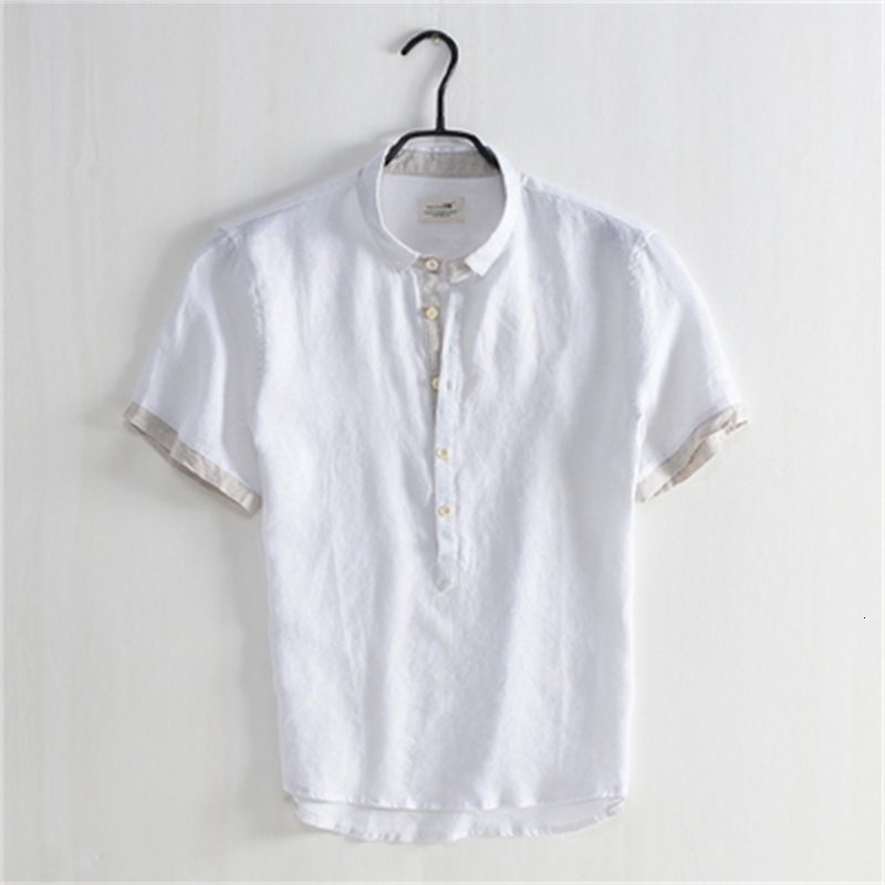 2021 Summer New Linen Short-sleeved Men's Contrast Color Square Collar Loose Casual Breathable Thin Section Cotton White Shirt 1c3q
2021 Summer New Linen Short-sleeved Men's Contrast Color Square Collar Loose Casual Breathable Thin Section Cotton White Shirt 1c3q