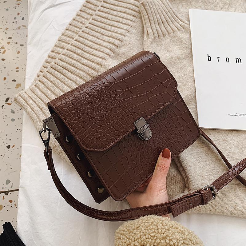 Stone pattern Square Crossbody bag 2021 Fashion New High Quality PU Leather Women's Designer Handbag Lock Shoulder Messenger Bag, Black
Stone pattern Square Crossbody bag 2021 Fashion New High Quality PU Leather Women's Designer Handbag Lock Shoulder Messenger Bag, Black
