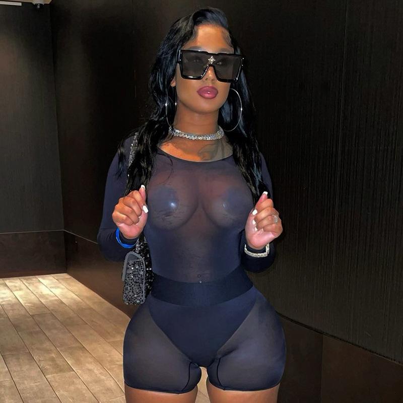 Women's Tracksuits Hirigin Mesh Bodysuit And Biker Shorts Matching Sets See Through Sheer Sexy Baddie Clothes Women Two Piece Outfits Bodyco, Gray
Women's Tracksuits Hirigin Mesh Bodysuit And Biker Shorts Matching Sets See Through Sheer Sexy Baddie Clothes Women Two Piece Outfits Bodyco, Gray