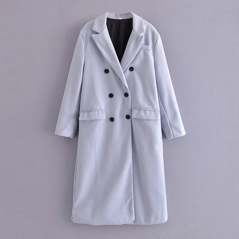 women's wool & blends xikom female double blue breasted turndown collar long sleeve thin coat vintage streetwear outerwear q4mr, Black
women's wool & blends xikom female double blue breasted turndown collar long sleeve thin coat vintage streetwear outerwear q4mr, Black