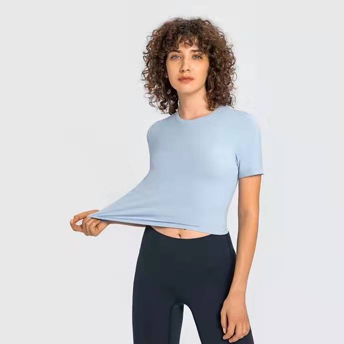 sports T-Shirt tops for Women' Short-sleeved yoga outfits solid color breathable fitness clothes lady round neck running gym tops Can be worn outside
sports T-Shirt tops for Women' Short-sleeved yoga outfits solid color breathable fitness clothes lady round neck running gym tops Can be worn outside