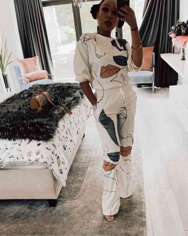 Womens Long Sleeve Round Neck Fashion Personality Positioning Casual Printing Two-piece Set, Gray
Womens Long Sleeve Round Neck Fashion Personality Positioning Casual Printing Two-piece Set, Gray