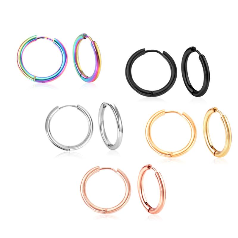 Hoop & Huggie Various Sizes Earrings Women Gold /Rose Gold/Black Color Round Circle Earring Ear Ring Clip Punk Aretes Mujer Aros
Hoop & Huggie Various Sizes Earrings Women Gold /Rose Gold/Black Color Round Circle Earring Ear Ring Clip Punk Aretes Mujer Aros