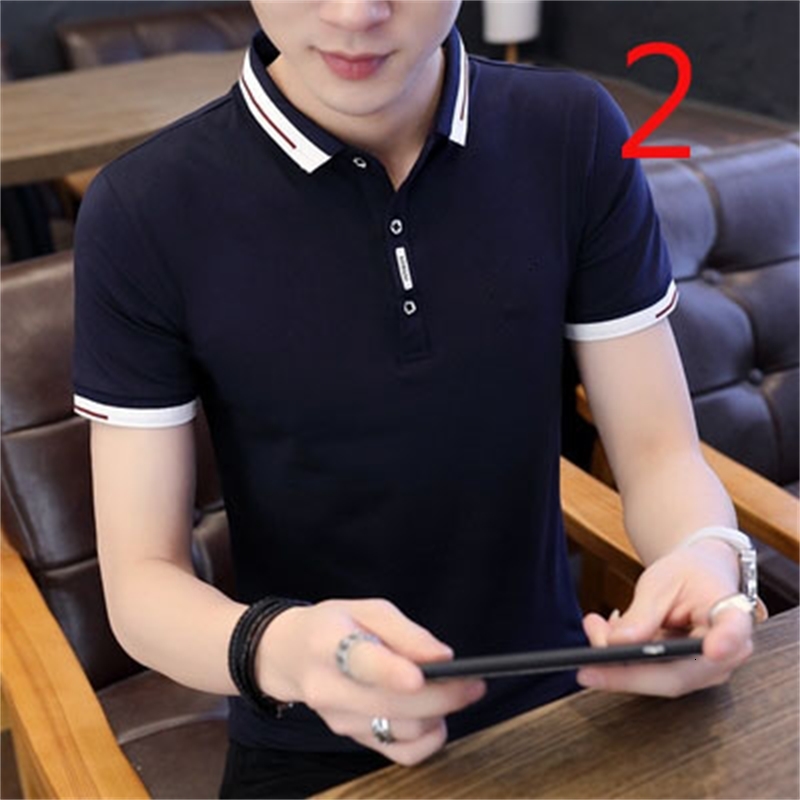 2021 T-shirt Men Shirt Collar New Summer Korean Trend Slim Half-sleeved Clothes Cx Oxpe
2021 T-shirt Men Shirt Collar New Summer Korean Trend Slim Half-sleeved Clothes Cx Oxpe