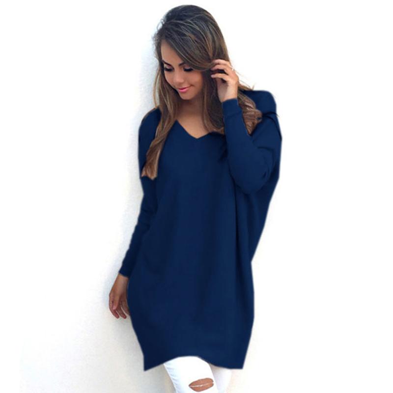 Women's Sweaters Autumn Winter Sweater Women V-Neck Pullovers Knitted Loose Long Sleeves Tops AIC88, White
Women's Sweaters Autumn Winter Sweater Women V-Neck Pullovers Knitted Loose Long Sleeves Tops AIC88, White