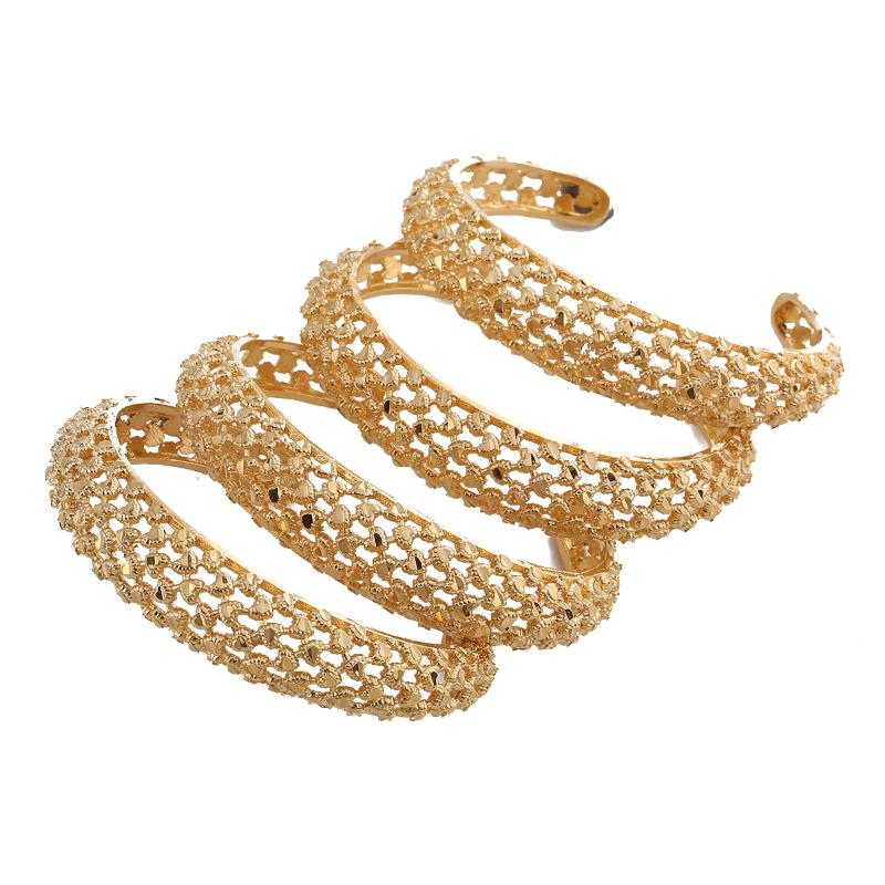Bangle Gold 4pcs Hollow Heart Ethiopian Dubai African Bride Openable Bangles Cuff Bracelets For Women Ramadan Ethnic Wedding Jewelry
Bangle Gold 4pcs Hollow Heart Ethiopian Dubai African Bride Openable Bangles Cuff Bracelets For Women Ramadan Ethnic Wedding Jewelry