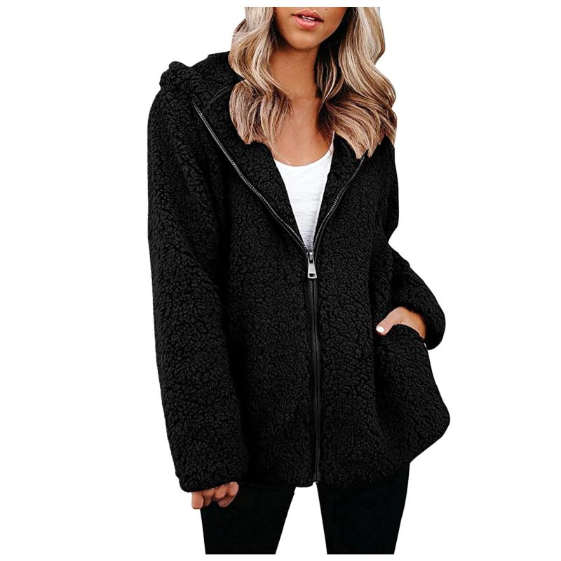 Women's Jackets Quilted Coats For Women Fleece Sherpa Long Sleeve Hooded Jacket Fashion Casual Winter Warm Oversized Coat Outwear Veste Femm, Black;brown
Women's Jackets Quilted Coats For Women Fleece Sherpa Long Sleeve Hooded Jacket Fashion Casual Winter Warm Oversized Coat Outwear Veste Femm, Black;brown