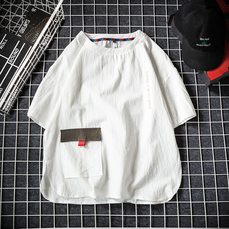 9XL 8XL 7XL 6XL 5XL Plus Size Summer Short Men Sleeved T-Shirt Men'S Loose Hip hop Young Tide Men'S Student Shirt Sleeve 210225
