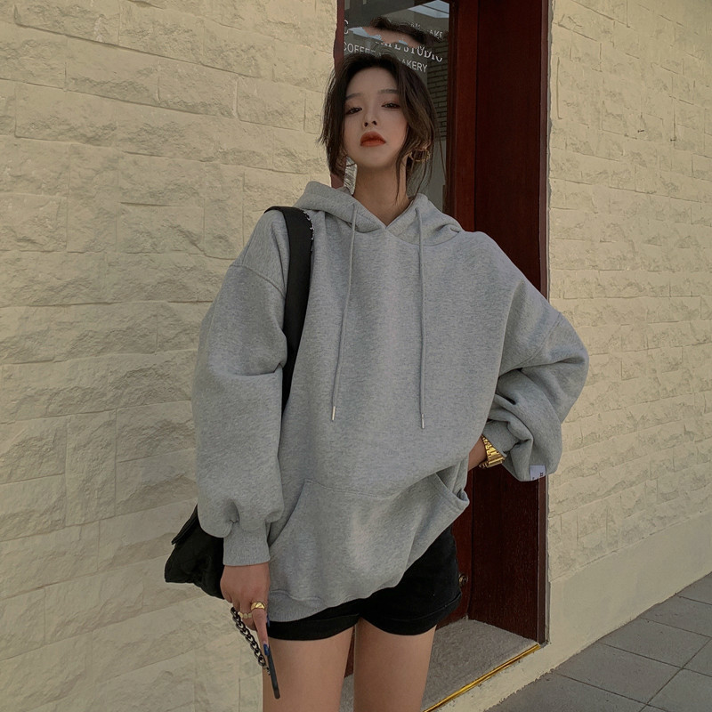 Nomikuma Fleece Hooded Pullover Sweatshirt Autumn Winter Causal Hoody Long Sleeve Women Fashion Hoodies Coat 6C850 201202