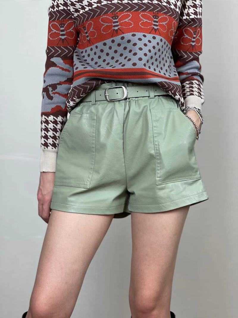 Belt Korean Style High Waist Pu Leather Shorts Women's Autumn Winter Booty Shorts 210611, Brown
Belt Korean Style High Waist Pu Leather Shorts Women's Autumn Winter Booty Shorts 210611, Brown