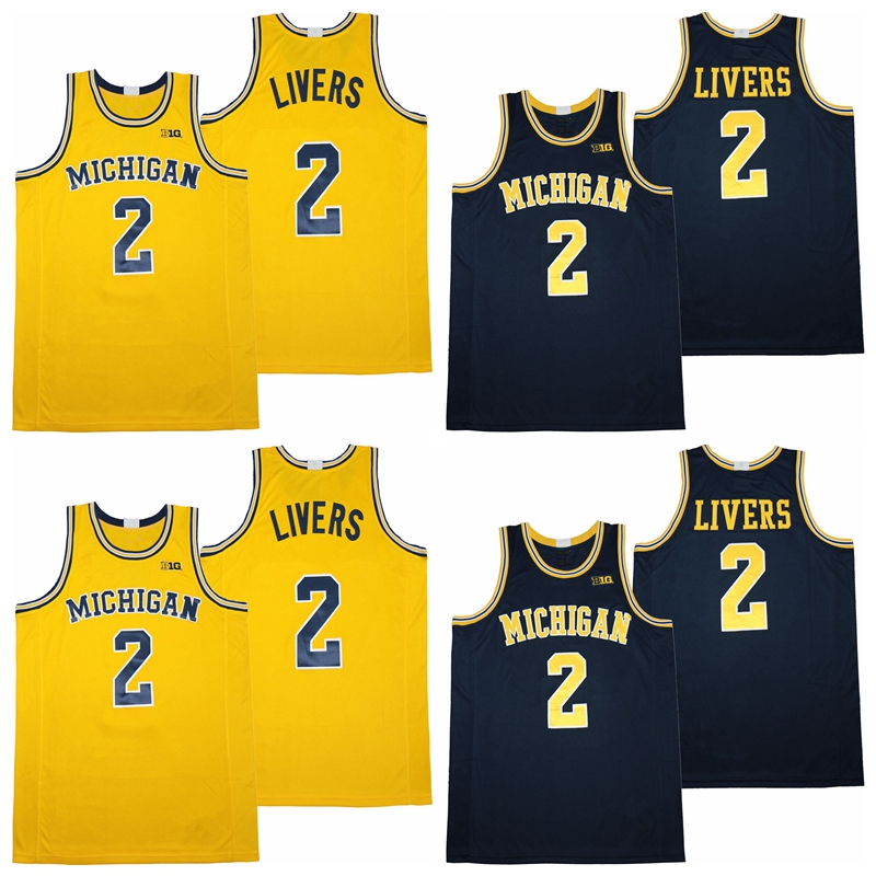 NCAA College Basketball Michigan Wolverines 2 Isaiah Livers Jersey Pure Cotton Breathable University Team Color Navy Blue Yellow Hot Men
NCAA College Basketball Michigan Wolverines 2 Isaiah Livers Jersey Pure Cotton Breathable University Team Color Navy Blue Yellow Hot Men