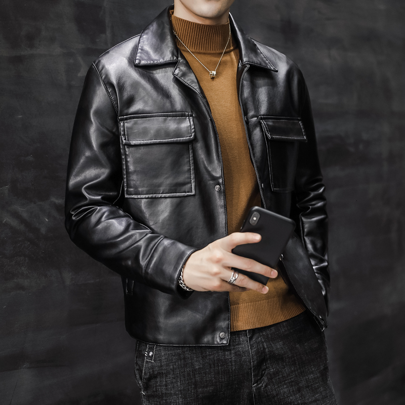 2021 New High Quality Turn Down Collar Solid Front Pocket Plutonium Leather Men's Motorcycle Fine Black Fitting 4xl Jackets Udh3
2021 New High Quality Turn Down Collar Solid Front Pocket Plutonium Leather Men's Motorcycle Fine Black Fitting 4xl Jackets Udh3