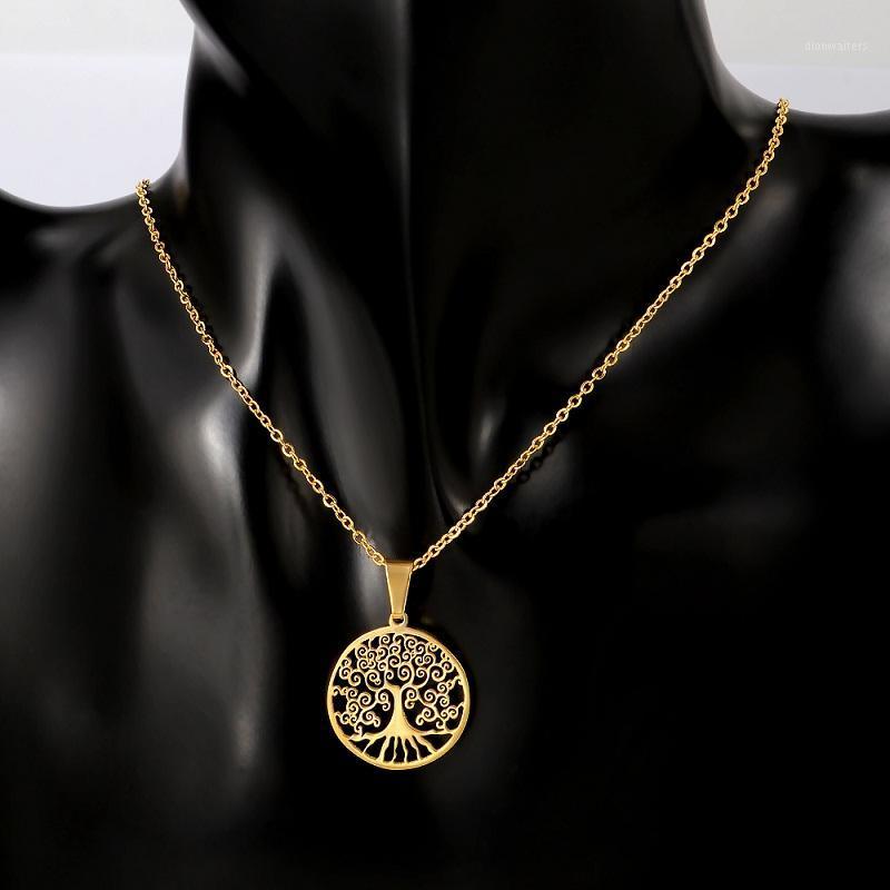 Fashion Tree Of Life Round Small Pendant Necklace Charm Stainless Steel Gold Color Chain Jewelry Chains
Fashion Tree Of Life Round Small Pendant Necklace Charm Stainless Steel Gold Color Chain Jewelry Chains