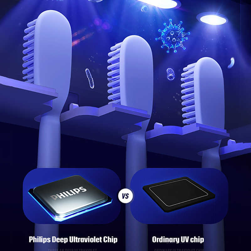 ELOSSA Smart Toothbrush Sterilizer UV Holder Automatic Toothpaste Squeezer Dispenser Home Bathroom Accessories Set 210709