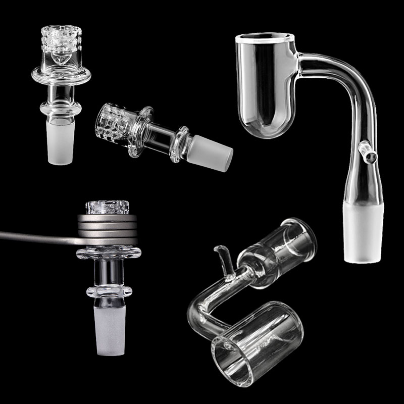 Beracky 20mm 24mm Diamond Knot Beveled Edge Round Bottom Quartz Enail Banger 10mm 14mm 18mm Male Female E Nail Banger For Glass Bongs