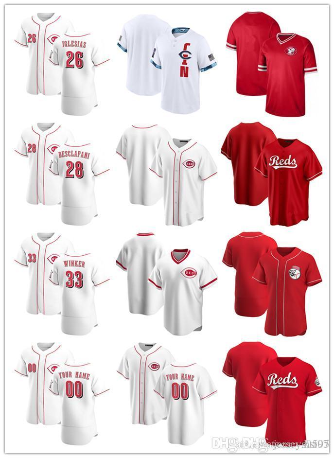 Custom Jersey Mens CincinnatiReds26 Raisel Iglesias 27 Trevor Bauer 28 Anthony DeSclafani 33 Jesse Winker Baseball Jerseys, Color
Custom Jersey Mens CincinnatiReds26 Raisel Iglesias 27 Trevor Bauer 28 Anthony DeSclafani 33 Jesse Winker Baseball Jerseys, Color