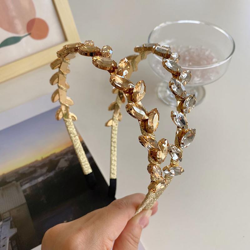 Hair Accessories High-grade Alloy Rhinestone Leaf Headband Fashion Women Thin Side Hairbands Boutique Cute Hoop
Hair Accessories High-grade Alloy Rhinestone Leaf Headband Fashion Women Thin Side Hairbands Boutique Cute Hoop