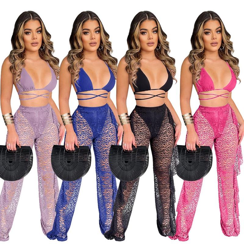 Women' Swimwear Sheer Mesh Sexy Two Piece Set Top And Pants Summer Women Matching Sets Bikini Swimsuit Beach Vacation Outfits, Blue
Women' Swimwear Sheer Mesh Sexy Two Piece Set Top And Pants Summer Women Matching Sets Bikini Swimsuit Beach Vacation Outfits, Blue