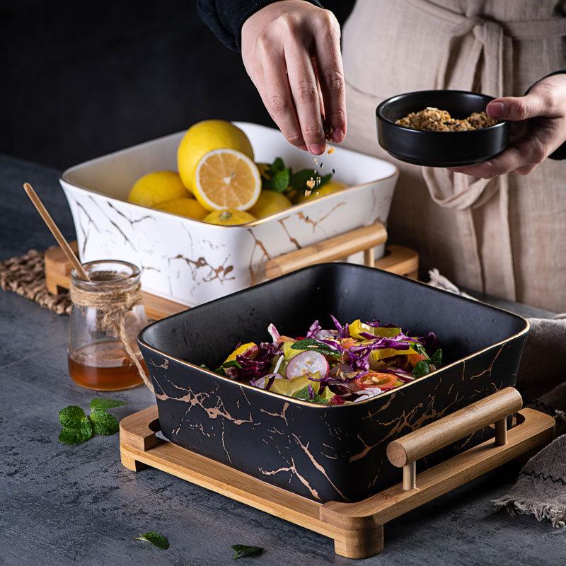 Dishes & Plates Ceramic And Wood Fruit Dish Vegetable Salad Storage Container Dinnerware Dishware Dessert Serving Tray Bowl Dinner Set
Dishes & Plates Ceramic And Wood Fruit Dish Vegetable Salad Storage Container Dinnerware Dishware Dessert Serving Tray Bowl Dinner Set