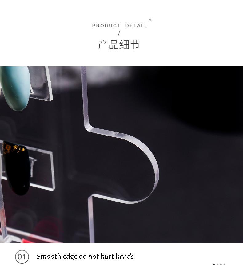 Nail Art Equipment High Quality Fake Tips Storage Box, 5 Layers Transparent Nails Decoration Container Display Case