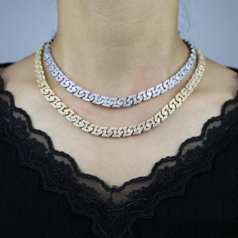 Chokers 2022 Iced Out Bling Clear 5A Cubic Zirconia Baguette CZ Gold Silver Color Hip Hop Cuban Link Chain Charm Women Necklaces Jewelry
Chokers 2022 Iced Out Bling Clear 5A Cubic Zirconia Baguette CZ Gold Silver Color Hip Hop Cuban Link Chain Charm Women Necklaces Jewelry