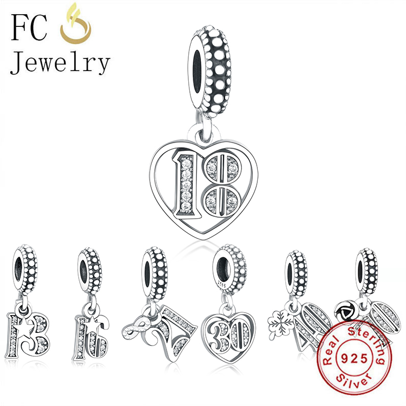 FC Jewelry Fit Original Brand Charm Bracelet 925 Silver 13th 18th 21th 50th 60th 70th Bead Making Women Birthday Berloque 2020 Q0531
FC Jewelry Fit Original Brand Charm Bracelet 925 Silver 13th 18th 21th 50th 60th 70th Bead Making Women Birthday Berloque 2020 Q0531