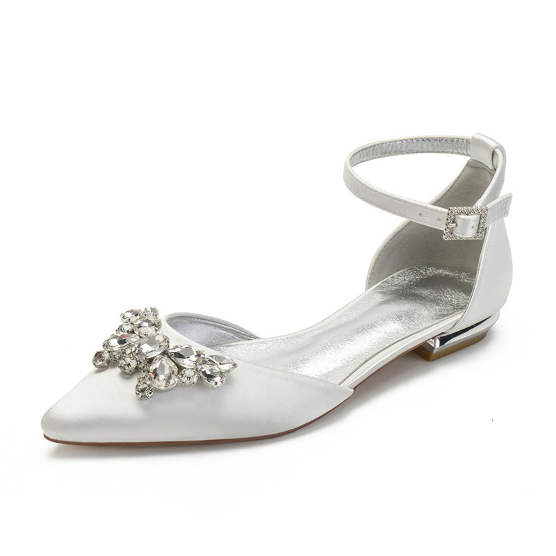 Sandals Wedding apartments for bride finger pointed ankle buckle strap formal satin prom night dress wedding party shoes flat TRHE, 1# shoe box
Sandals Wedding apartments for bride finger pointed ankle buckle strap formal satin prom night dress wedding party shoes flat TRHE, 1# shoe box