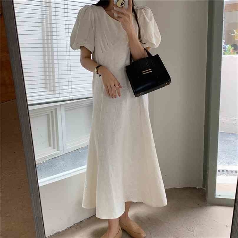 Summer Dress Gentle Retro White Elegant Office Lady Beach Loose Brief High Waist Women Chic Long Dresses 210525
Summer Dress Gentle Retro White Elegant Office Lady Beach Loose Brief High Waist Women Chic Long Dresses 210525