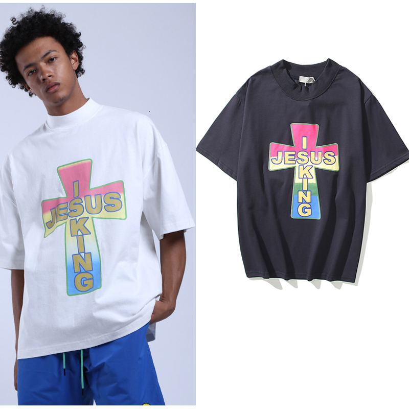 2021 New Kanye Raiow Cross Turtleneck Casual Tshirts Men and Women High Street Oversize Short Sleeve t Shirt Loose Cotton Summer Tees 30ld, Pic color
2021 New Kanye Raiow Cross Turtleneck Casual Tshirts Men and Women High Street Oversize Short Sleeve t Shirt Loose Cotton Summer Tees 30ld, Pic color