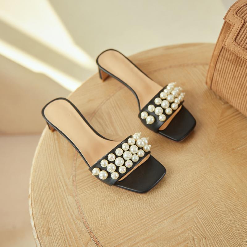 2021 Ladies Genuine Leather Slippers Thick Heels Footwear Summer Fashion Outside Women Slipper Mules Shoes Size 41 42 43, Beige
2021 Ladies Genuine Leather Slippers Thick Heels Footwear Summer Fashion Outside Women Slipper Mules Shoes Size 41 42 43, Beige