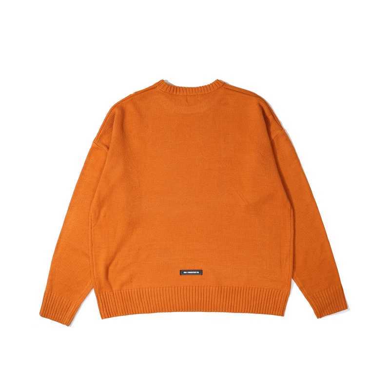 Knitted Sweater with Guns Female Pattern Gothic Pullover Men and Women Sweater Round Neck Pullover Autumn Streetwear 210929