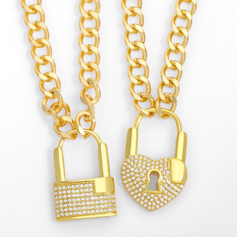 Chains 3Pcs Clear CZ Paved Heart-Shape Lock Charms,cubic Zircon Pendant Necklace Stainless Steel Link Chain Jewelry NKT14
Chains 3Pcs Clear CZ Paved Heart-Shape Lock Charms,cubic Zircon Pendant Necklace Stainless Steel Link Chain Jewelry NKT14