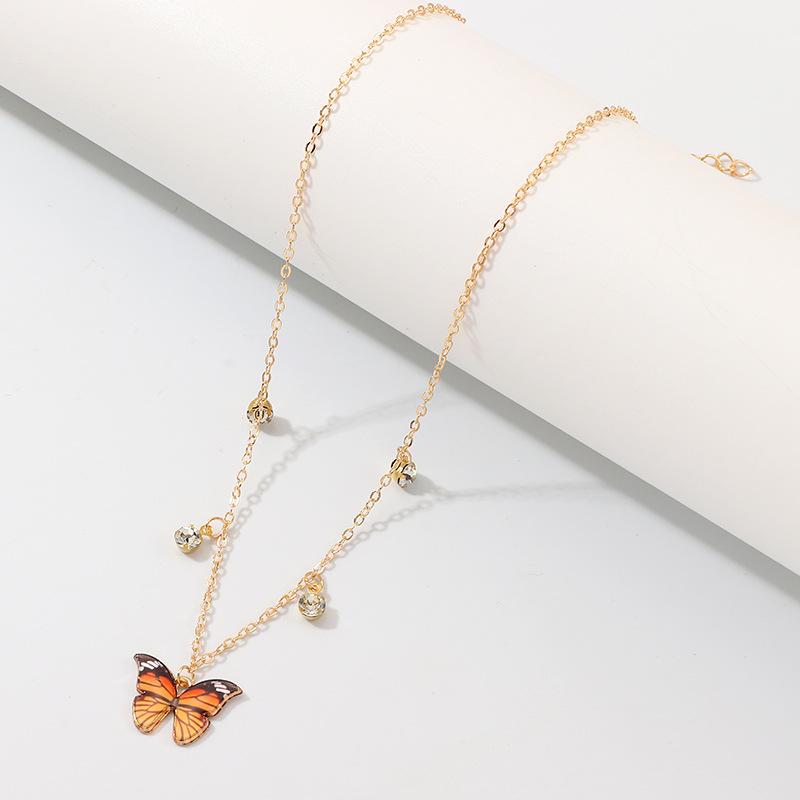 Pendant Necklaces Luxury Women Butterfly Female Colorful Rhinestone Gold Chain Simple Choker Necklace Jewelry For Girls
Pendant Necklaces Luxury Women Butterfly Female Colorful Rhinestone Gold Chain Simple Choker Necklace Jewelry For Girls