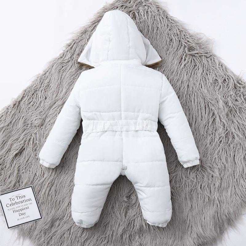 Jumpsuits Winter Clothes Infant Baby Snowsuit Boy Girl Romper Jacket Hooded Jumpsuit Warm Thick Coat Outfit Kids Outerwear Clothing