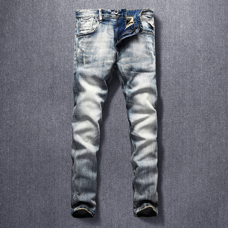 2021 New Italian Style Fashion Men Jeans High Quality Elastic Slim Fit Casual Denim Pants Homme Retro Wash Vintage Designer Long Trousers 0a, Retro color
2021 New Italian Style Fashion Men Jeans High Quality Elastic Slim Fit Casual Denim Pants Homme Retro Wash Vintage Designer Long Trousers 0a, Retro color