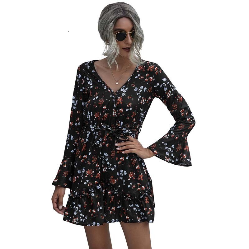 2021 New Autumn Winter Floral Long Sleeve Mini Women V-neck Boho Vintage Sexy Ladies Es Plus Size Casual Short Xwtd, Red
2021 New Autumn Winter Floral Long Sleeve Mini Women V-neck Boho Vintage Sexy Ladies Es Plus Size Casual Short Xwtd, Red