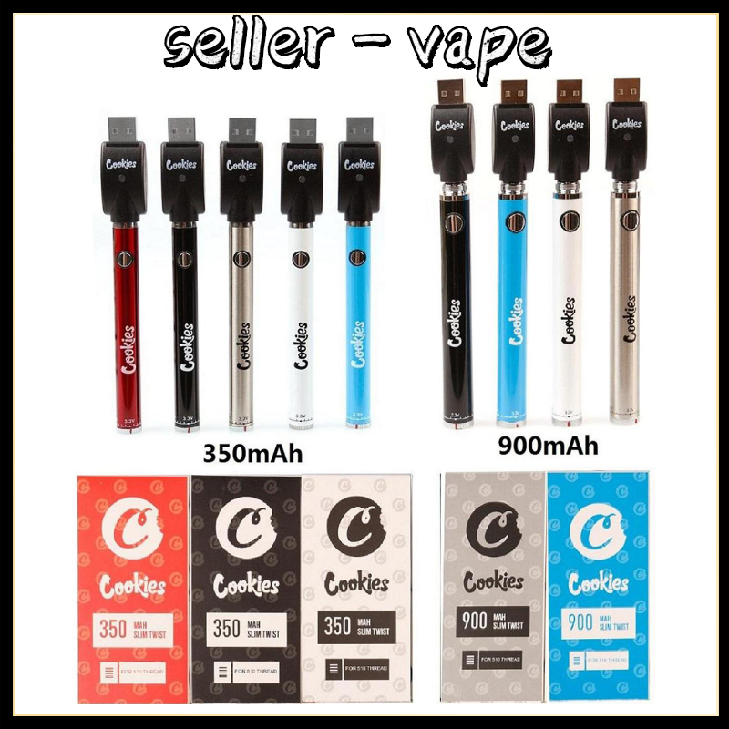 2021 Cookies Battery 350mAh 900mAh Bottom Spinner 3.3-4.8V Preheat VV Cartridge Vape Batteries Pen For EGO 510 Thread Tanks Atomizer
2021 Cookies Battery 350mAh 900mAh Bottom Spinner 3.3-4.8V Preheat VV Cartridge Vape Batteries Pen For EGO 510 Thread Tanks Atomizer