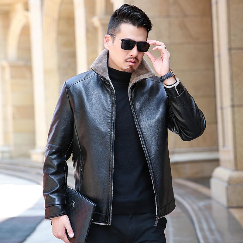 Men's Fur & Faux High Quality Winter Real Business Casual Leather Jacket For Men Fashion Brand Brown Sheepskin Jackets And Coats With Wool
Men's Fur & Faux High Quality Winter Real Business Casual Leather Jacket For Men Fashion Brand Brown Sheepskin Jackets And Coats With Wool