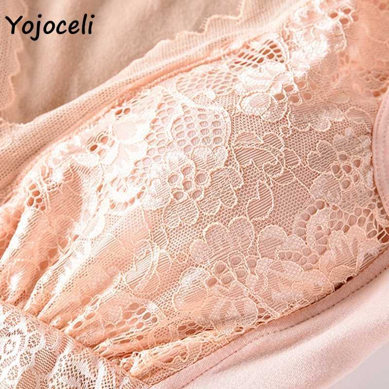 Yojoceli sexy lace velvet warm camisole top underwear basic camis shaping 210609