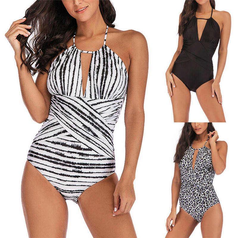 Bikinis Set 2021 Summer Sexy One Piece Swimsuit Women Swimwear Female Solid Black Leopard Print Backless Bathing Suit 5XL
Bikinis Set 2021 Summer Sexy One Piece Swimsuit Women Swimwear Female Solid Black Leopard Print Backless Bathing Suit 5XL