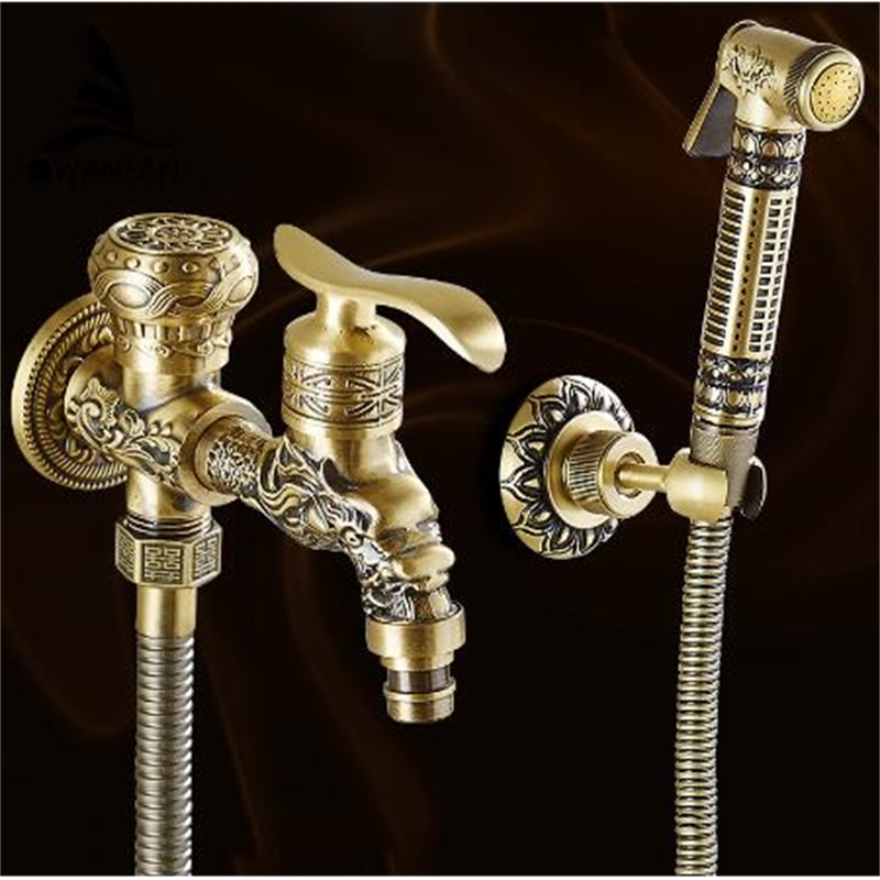 2021 New Antique Brass Bidet Wall Mounted Bathroom Toilet Washing Machine Faucet Cold Water with Hand Shower Bracket Rel5
2021 New Antique Brass Bidet Wall Mounted Bathroom Toilet Washing Machine Faucet Cold Water with Hand Shower Bracket Rel5