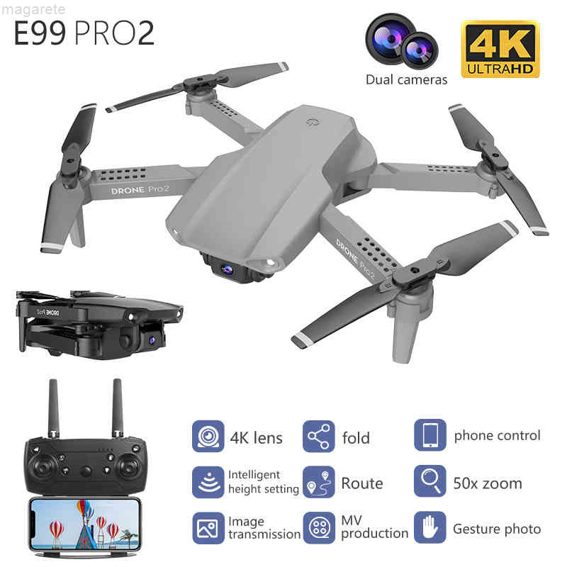 UAV double fold camera, aerial HD four wheeled vehicle and WiFi, remote control, 50x zoom, E99 Pro, 1 set of blades
UAV double fold camera, aerial HD four wheeled vehicle and WiFi, remote control, 50x zoom, E99 Pro, 1 set of blades