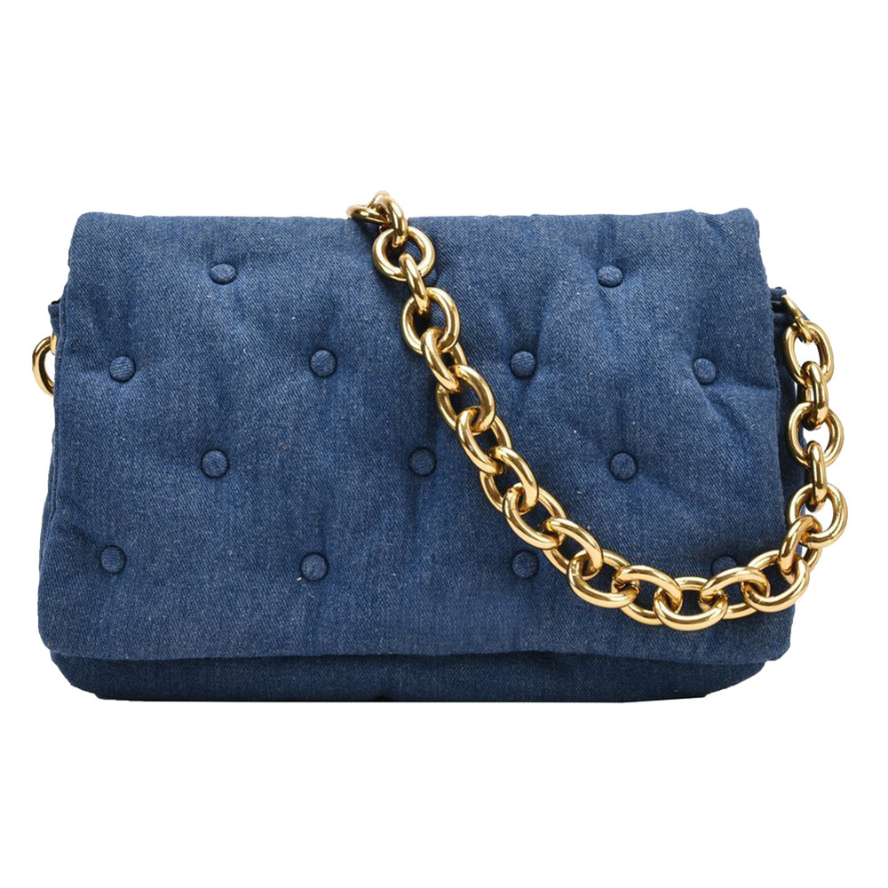 Denim Crossbody Bags For Women 2021 Designer Gold Thick Chain Bag Female Flod Over Cowboy Underarm Bags bolsa feminina X0712
Denim Crossbody Bags For Women 2021 Designer Gold Thick Chain Bag Female Flod Over Cowboy Underarm Bags bolsa feminina X0712