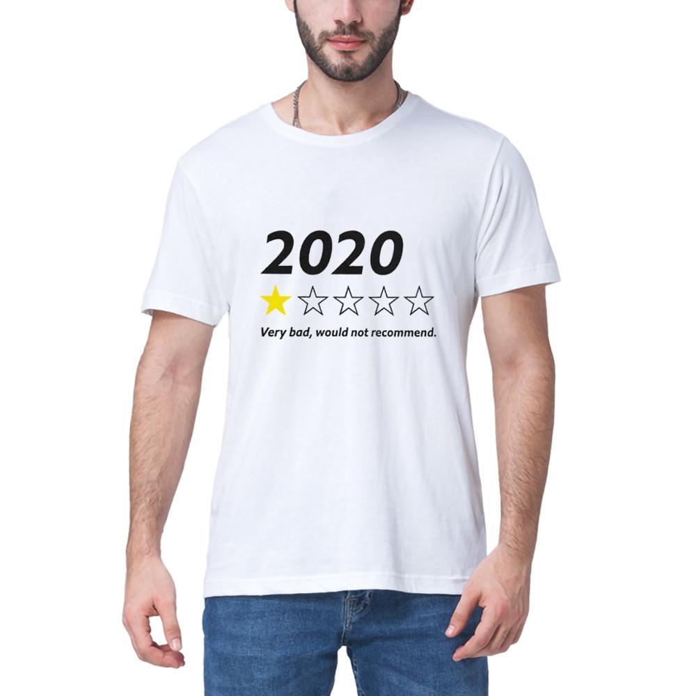 Very Bad Would Not Recommend Funny Saying Neck Summer Men's 100% Cotton short sleeves T-Shirt Humor Gift women Tee black 210225