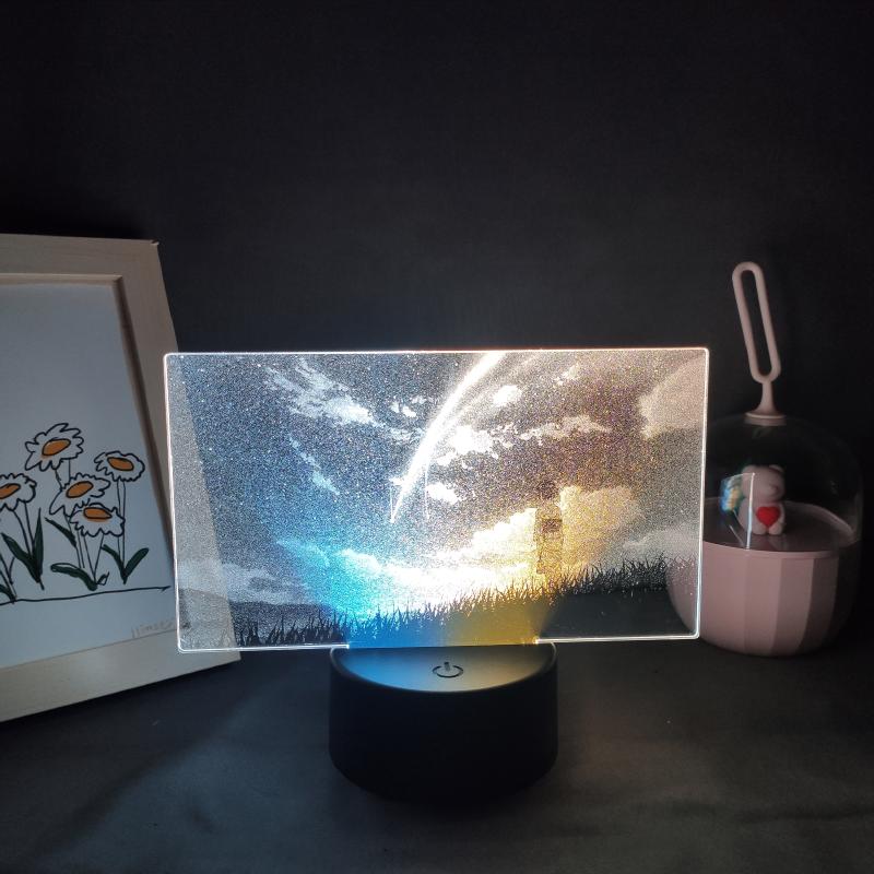 Night Lights Anime Movie Your Name Figure Miyamizu Mitsuha 3D LED Two Tone Lamp Battery Kimi No Na Wa Bedroom Desktop Decoration
Night Lights Anime Movie Your Name Figure Miyamizu Mitsuha 3D LED Two Tone Lamp Battery Kimi No Na Wa Bedroom Desktop Decoration