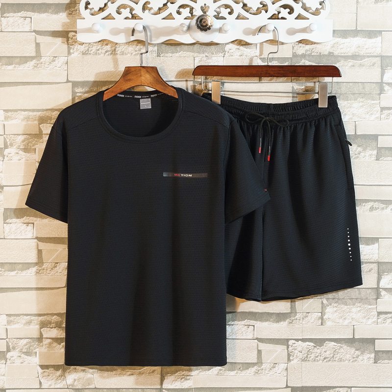 New Max 8xl 2021 Summer Black Tracksuits Men's Sport Short Sleeves T-shirt+pants Sportswear Brand Sporting Suit Clothess 07wf, Tz5138 1
New Max 8xl 2021 Summer Black Tracksuits Men's Sport Short Sleeves T-shirt+pants Sportswear Brand Sporting Suit Clothess 07wf, Tz5138 1