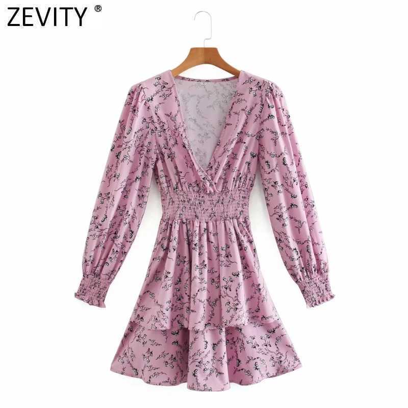 Zevity Women Sweet V Neck Floral Print Ruffles Cake Dress Female Chic Pleats Elastic Party Vestido Casual Clothes DS4983 210603, As pic ds4983ld
Zevity Women Sweet V Neck Floral Print Ruffles Cake Dress Female Chic Pleats Elastic Party Vestido Casual Clothes DS4983 210603, As pic ds4983ld