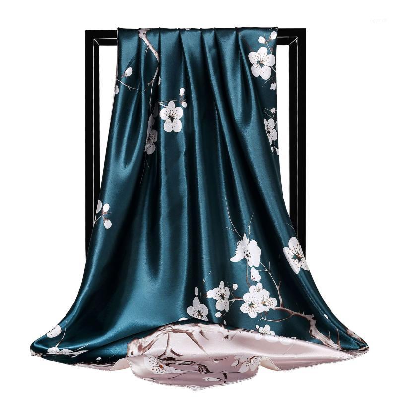 Scarves Fashion For Women Print Silk Satin Head Scarf Female 90cmx90cm Square Shawl Large Hijab Scarfs Ladies, Blue;gray
Scarves Fashion For Women Print Silk Satin Head Scarf Female 90cmx90cm Square Shawl Large Hijab Scarfs Ladies, Blue;gray