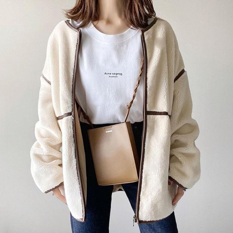 Women's Jackets Autumn Jacket Women White Outerwear Tops Casual Warm Long Sleeve Zip Up Overcoats 2021 Korean Japan Straight Simple, Black;brown
Women's Jackets Autumn Jacket Women White Outerwear Tops Casual Warm Long Sleeve Zip Up Overcoats 2021 Korean Japan Straight Simple, Black;brown